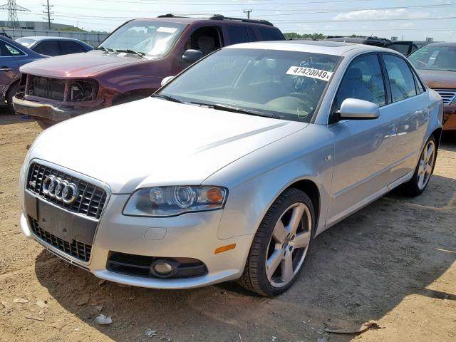 WAUDH78E28A145739 - 2008 AUDI A4 3.2 QUA SILVER photo 2