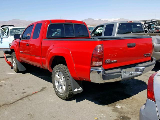 5TETU62N26Z270482 - 2006 TOYOTA TACOMA PRE RED photo 3