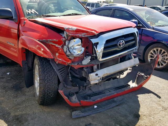 5TETU62N26Z270482 - 2006 TOYOTA TACOMA PRE RED photo 9