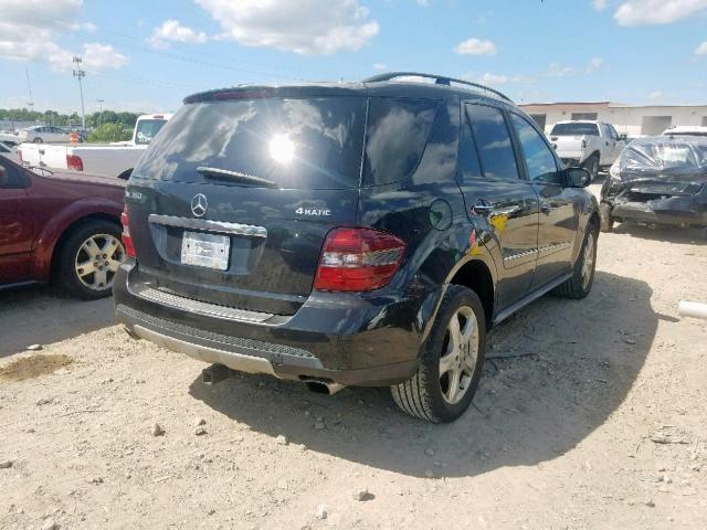 4JGBB86E58A299104 - 2008 MERCEDES-BENZ ML 350 BLACK photo 4