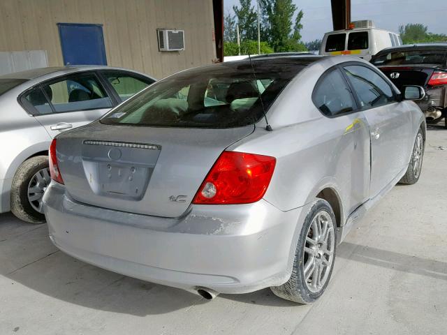 JTKDE167470217857 - 2007 TOYOTA SCION TC ვერცხლისფერი ფოტო 4