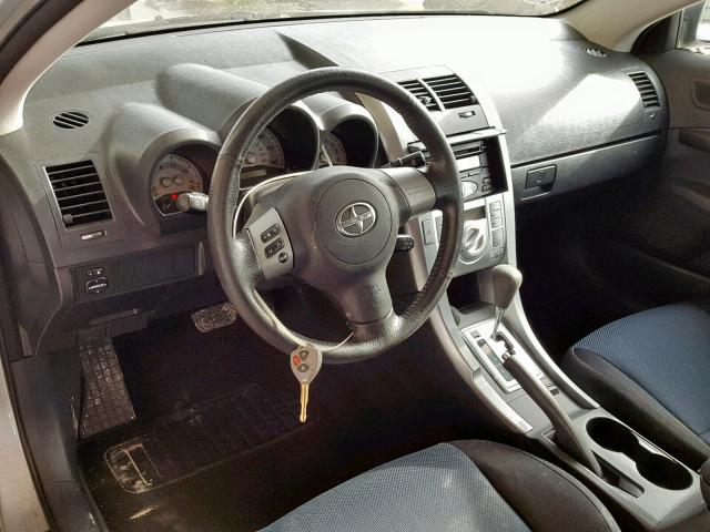 JTKDE167470217857 - 2007 TOYOTA SCION TC ვერცხლისფერი ფოტო 9