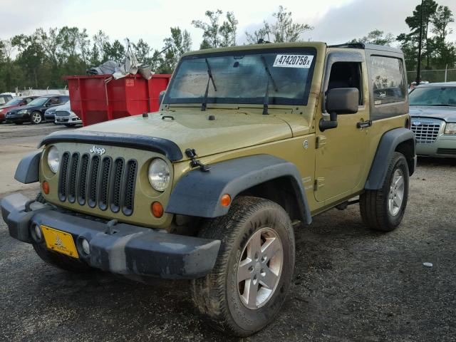 1C4AJWAG6DL580827 - 2013 JEEP WRANGLER S GREEN photo 2