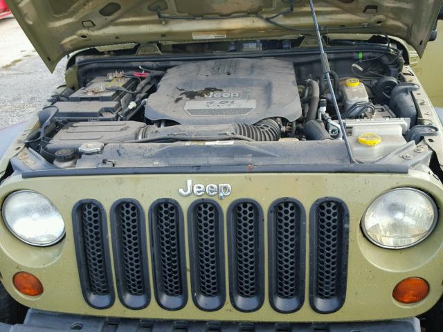 1C4AJWAG6DL580827 - 2013 JEEP WRANGLER S GREEN photo 7