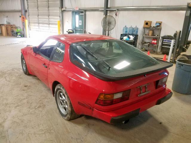 WP0AA0947FN471176 - 1985 PORSCHE 944 RED photo 3