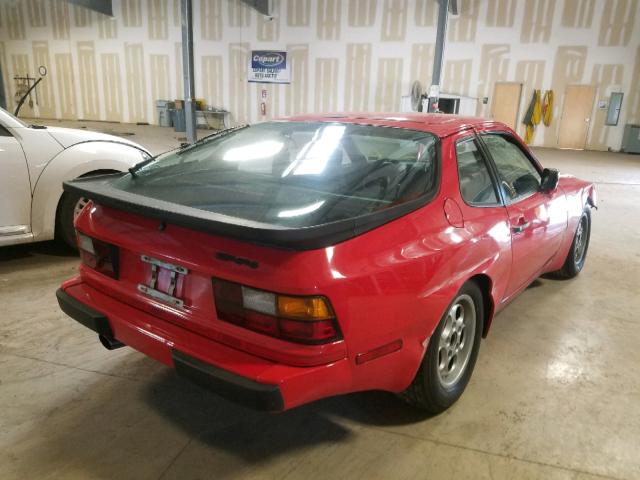 WP0AA0947FN471176 - 1985 PORSCHE 944 RED photo 4