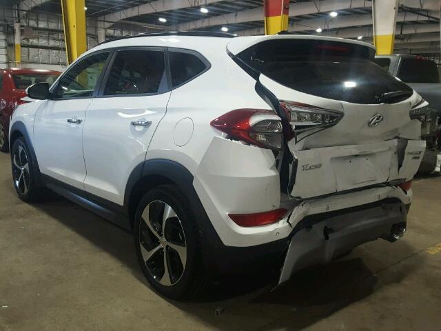 KM8J3CA28GU256088 - 2016 HYUNDAI TUCSON LIM WHITE photo 3