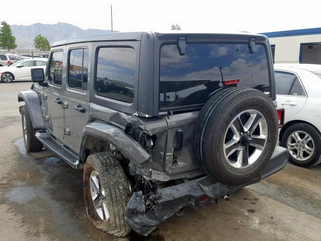 1C4HJXEG2KW527603 - 2019 JEEP WRANGLER U GRAY photo 3