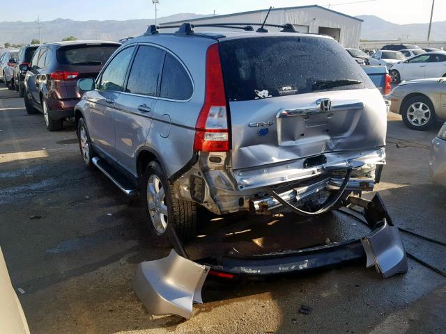 JHLRE48758C037768 - 2008 HONDA CR-V EXL SILVER photo 3