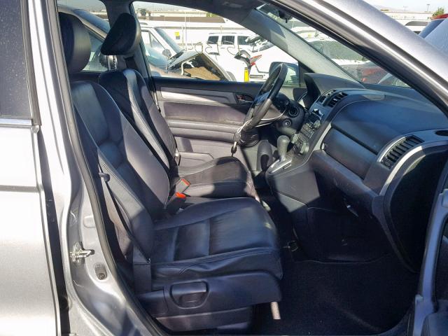 JHLRE48758C037768 - 2008 HONDA CR-V EXL SILVER photo 5