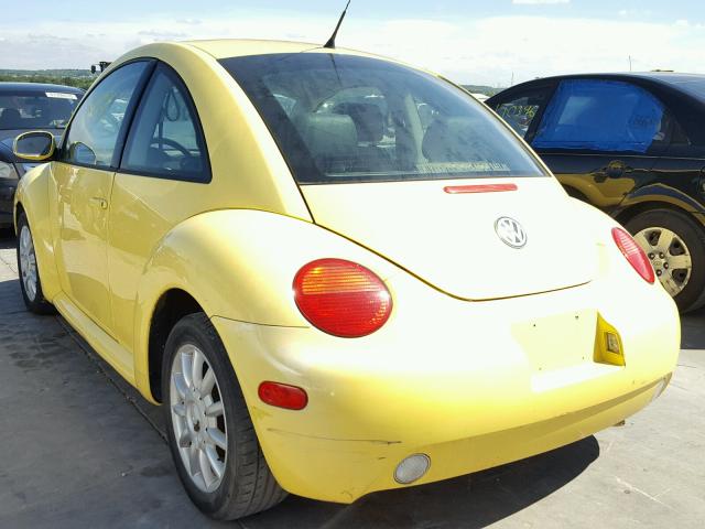 3VWCK31C35M414599 - 2005 VOLKSWAGEN NEW BEETLE 黄色 照片 3