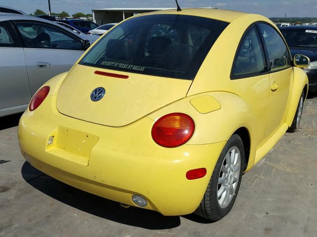 3VWCK31C35M414599 - 2005 VOLKSWAGEN NEW BEETLE 黄色 照片 4