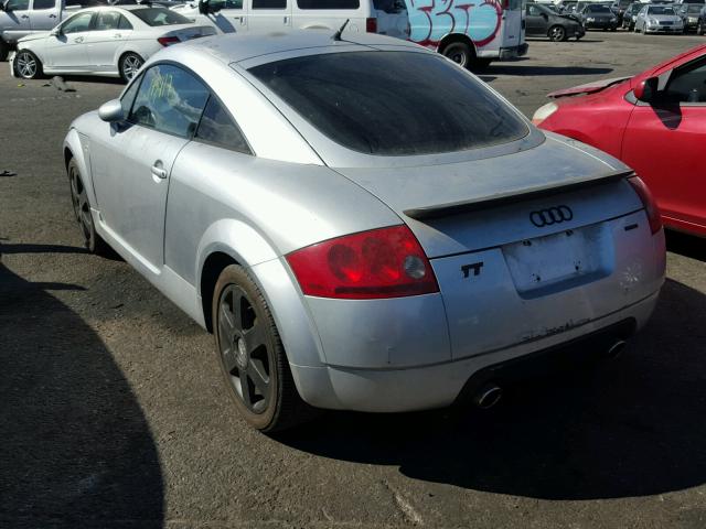 TRUWT28N911040222 - 2001 AUDI TT QUATTRO SILVER photo 3