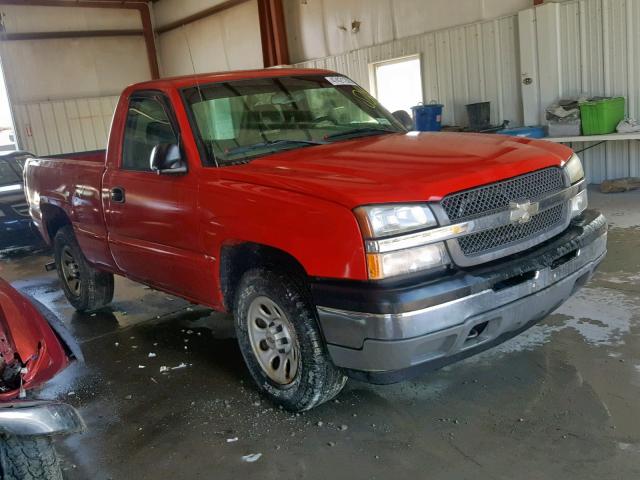 1GCEK14XX5Z140105 - 2005 CHEVROLET SILVERADO RED photo 1