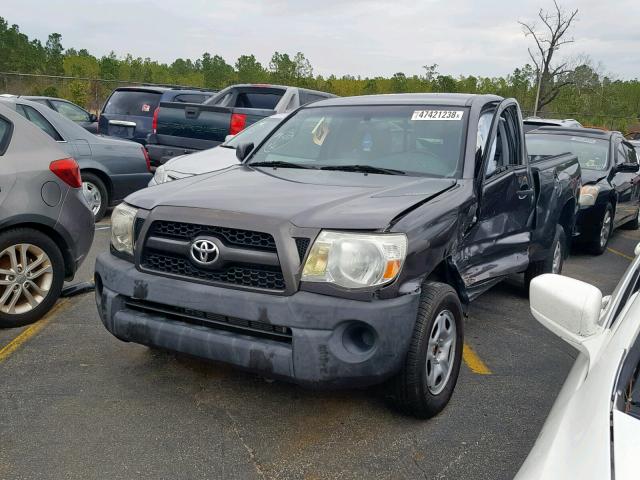 5FTNX4CN7BX003066 - 2011 TOYOTA TACOMA BLACK photo 2