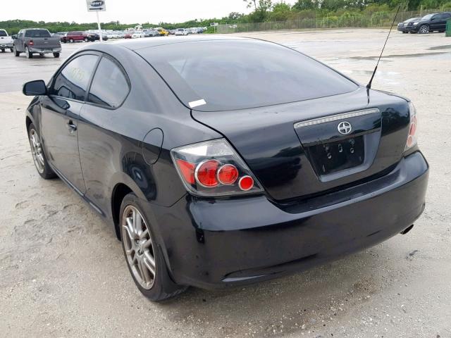 JTKDE167780222262 - 2008 TOYOTA SCION TC შავი ფოტო 3