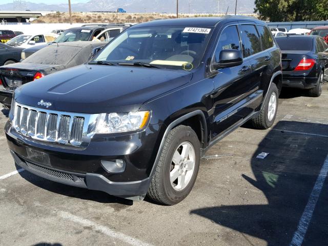 1J4RR4GG0BC552729 - 2011 JEEP GRAND CHER BLACK photo 2