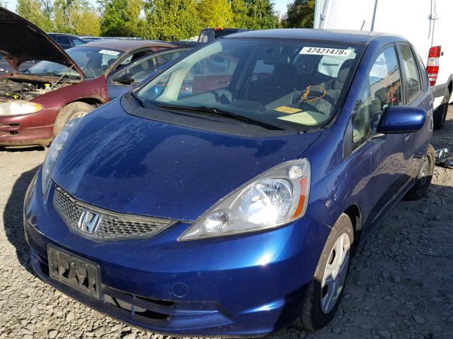 JHMGE8G36DC019637 - 2013 HONDA FIT BLUE photo 2