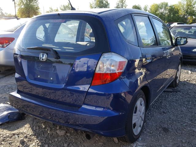 JHMGE8G36DC019637 - 2013 HONDA FIT BLUE photo 4