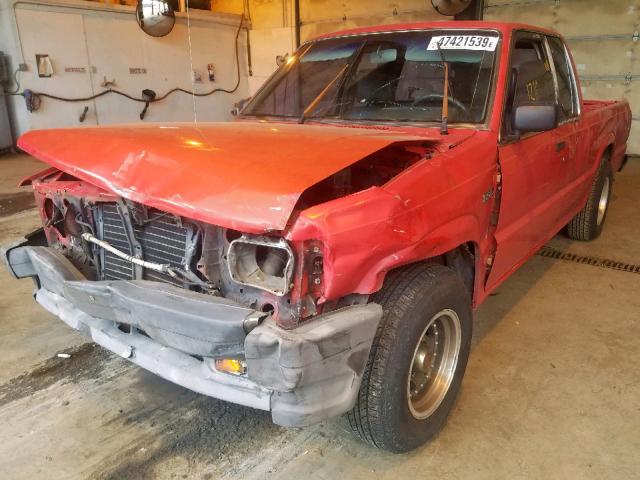 JM2UF3130K0799027 - 1989 MAZDA B2200 CAB RED photo 2