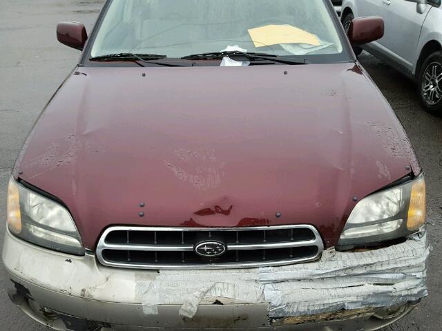 4S3BE686917202964 - 2001 SUBARU LEGACY OUT BURGUNDY photo 7