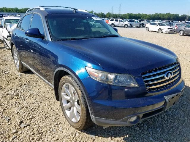 JNRAS08U45X102275 - 2005 INFINITI FX35 BLUE photo 1