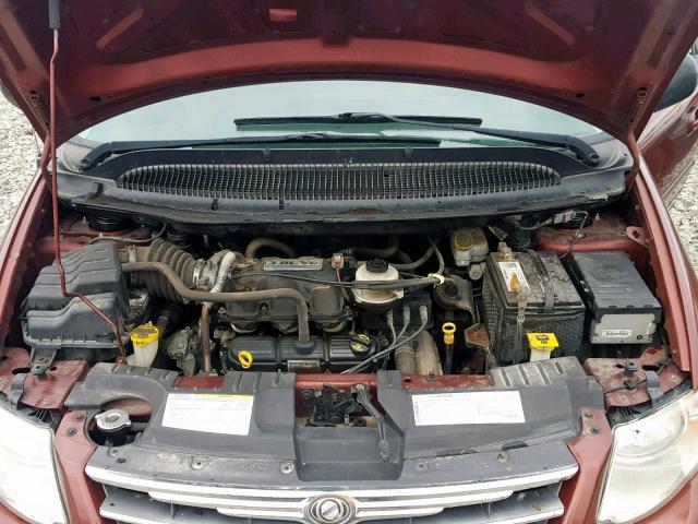 2A8GP64L67R260400 - 2007 CHRYSLER TOWN & COU RED photo 7