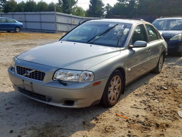 YV1TH59H541362637 - 2004 VOLVO S80 2.5T GREEN photo 2