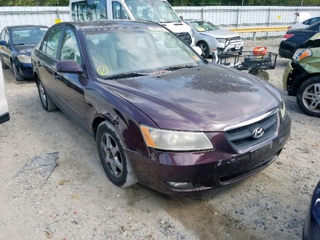 5NPEU46F96H038285 - 2006 HYUNDAI SONATA GLS MAROON photo 1