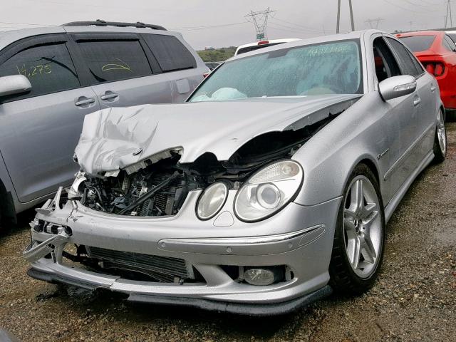 WDBUF76J94A555679 - 2004 MERCEDES-BENZ E 55 AMG SILVER photo 2