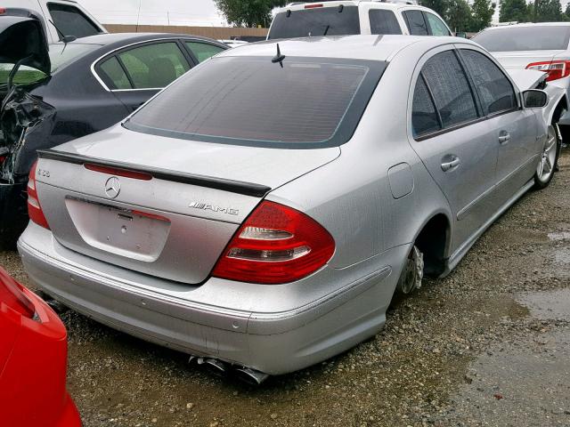 WDBUF76J94A555679 - 2004 MERCEDES-BENZ E 55 AMG SILVER photo 4