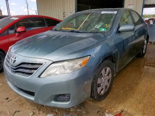 4T1BF3EK5AU523605 - 2010 TOYOTA CAMRY BASE GREEN photo 2