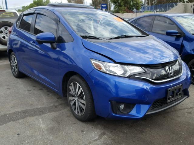 3HGGK5H89GM704383 - 2016 HONDA FIT EX BLUE photo 1