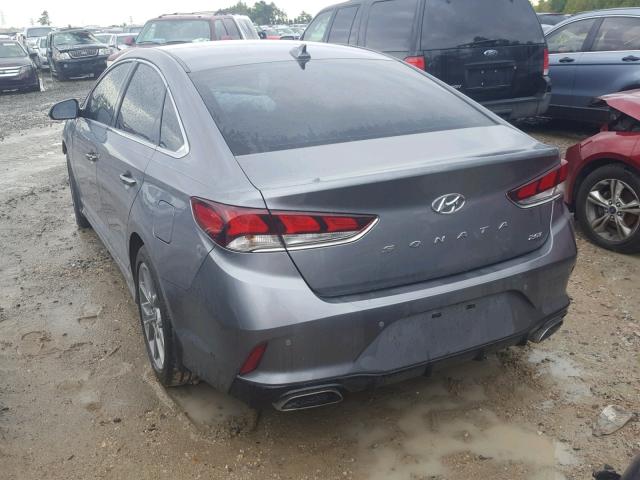 5NPE34AB0JH685707 - 2018 HYUNDAI SONATA SPO GRAY photo 3