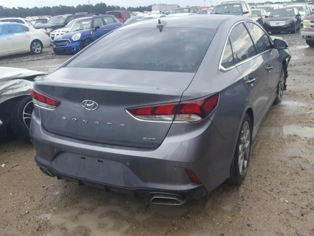 5NPE34AB0JH685707 - 2018 HYUNDAI SONATA SPO GRAY photo 4