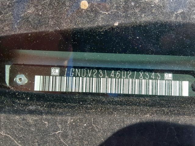 1GNDV23L46D218343 - 2006 CHEVROLET UPLANDER L 白色 照片 10