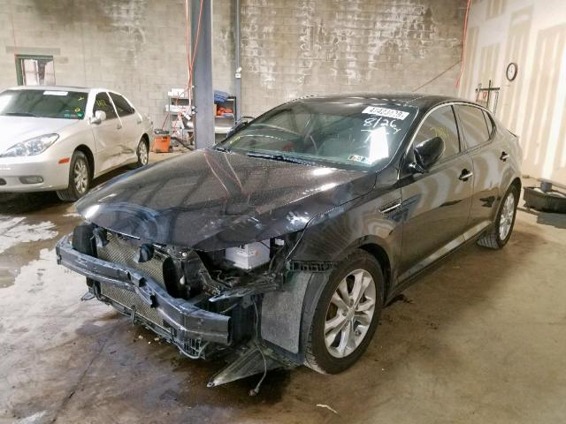 5XXGN4A7XDG172110 - 2013 KIA OPTIMA EX BLACK photo 2