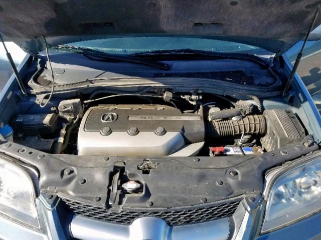 2HNYD18885H525215 - 2005 ACURA MDX TOURIN BLUE photo 7