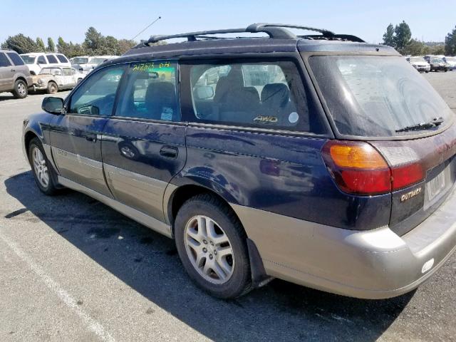 4S3BH675717623937 - 2001 SUBARU LEGACY OUT TWO TONE photo 3