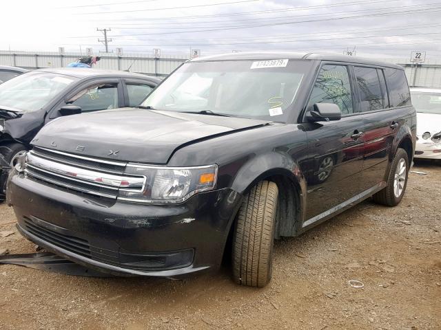 2FMGK5B8XEBD25314 - 2014 FORD FLEX SE BLACK photo 2