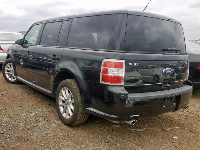 2FMGK5B8XEBD25314 - 2014 FORD FLEX SE BLACK photo 3