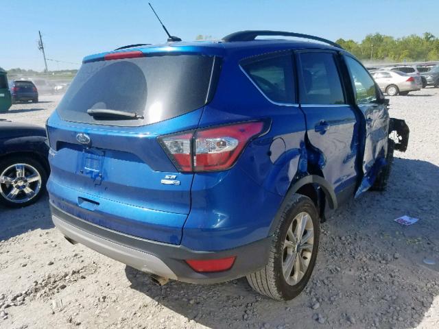 1FMCU9GD6JUA73569 - 2018 FORD ESCAPE SE BLUE photo 4