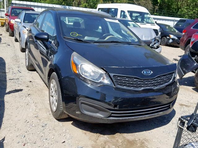 KNADM4A39C6069600 - 2012 KIA RIO LX BLACK photo 1