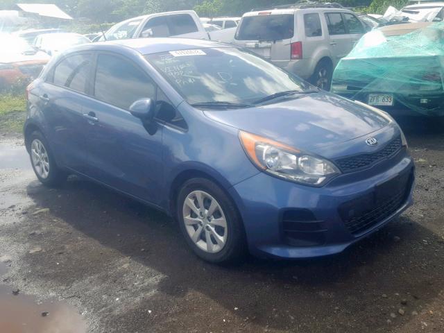 KNADM5A3XG6676231 - 2016 KIA RIO LX BLUE photo 1