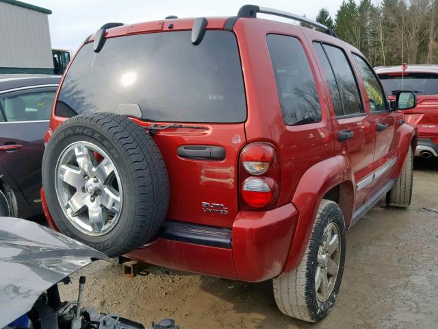 1J4GL58K25W688901 - 2005 JEEP LIBERTY LI RED photo 4