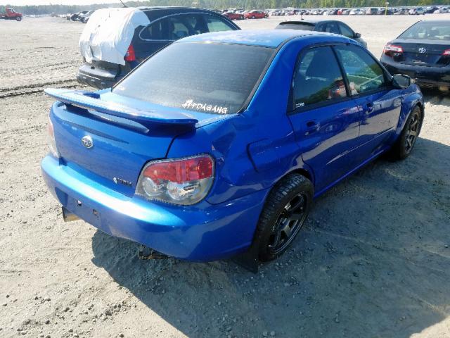 JF1GD79646G503524 - 2006 SUBARU IMPREZA WR BLUE photo 4