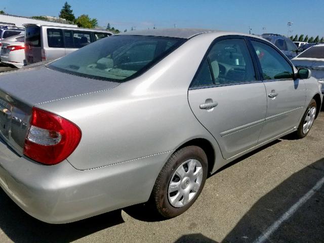 4T1BE32K94U334340 - 2004 TOYOTA CAMRY LE SILVER photo 4