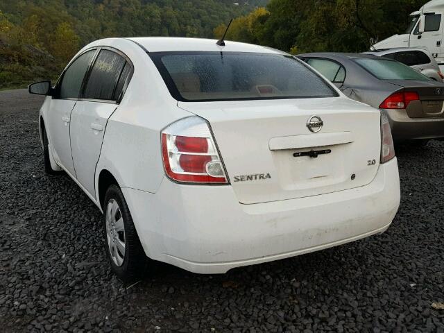 3N1AB61E67L643769 - 2007 NISSAN SENTRA 2.0 WHITE photo 3