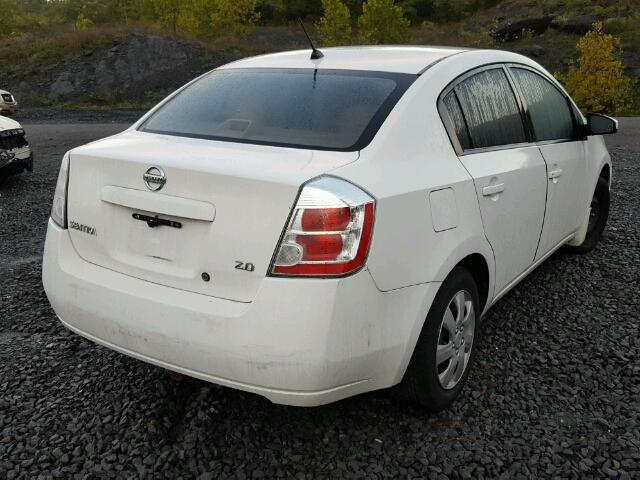 3N1AB61E67L643769 - 2007 NISSAN SENTRA 2.0 WHITE photo 4