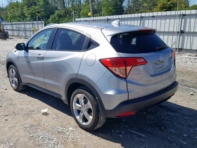 3CZRU6H56HG701769 - 2017 HONDA HR-V EX SILVER photo 3